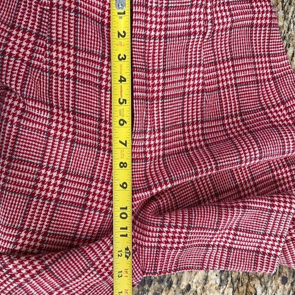 Glenbrook Jr Vintage Red Plaid High Waisted Shorts Size M - Picture 9 of 10